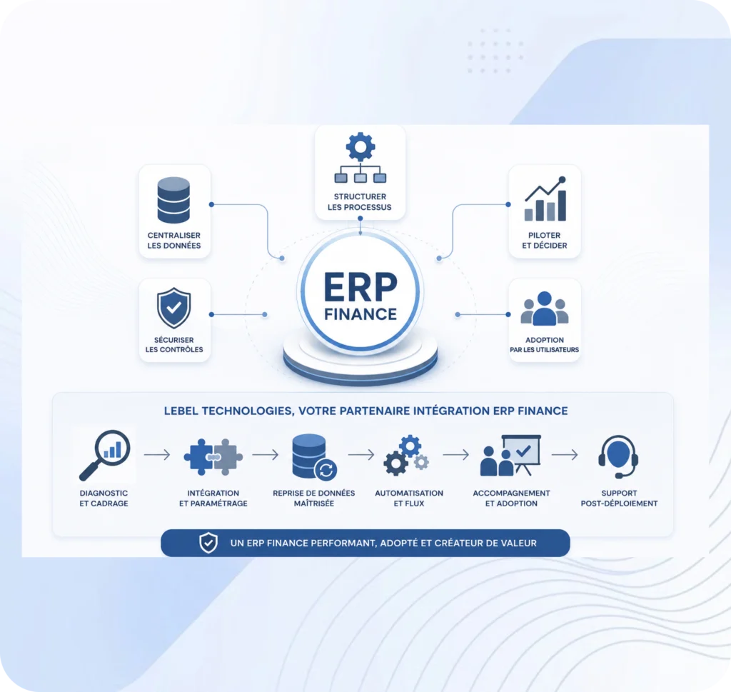 ERP Finance pour centraliser les données et automatiser les processus